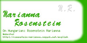 marianna rosenstein business card